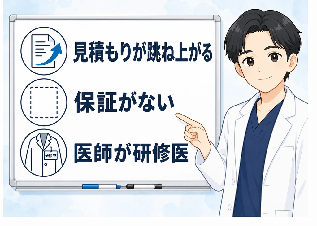 悪質なクリニックの3つの特徴