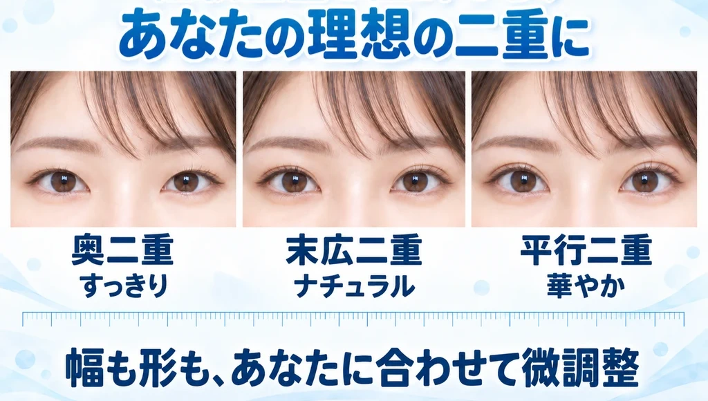 理想的な二重の比較画像